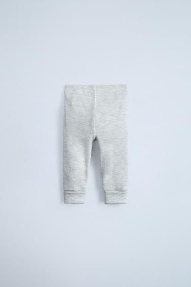 LOT DE DEUX LEGGINGS GAUFRÉS - Bleuté de Zara - Image 2