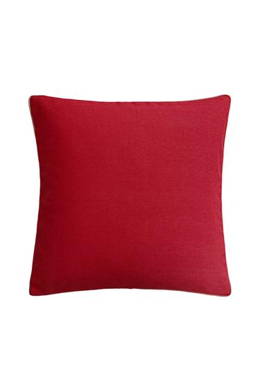 CUSHION COVER WITH PIPING - Red by Zara