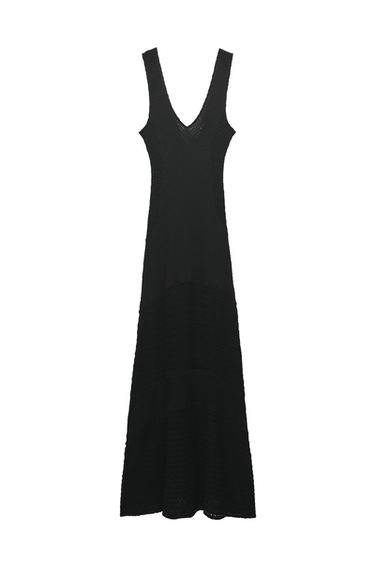 OPENWORK KNIT DRESS