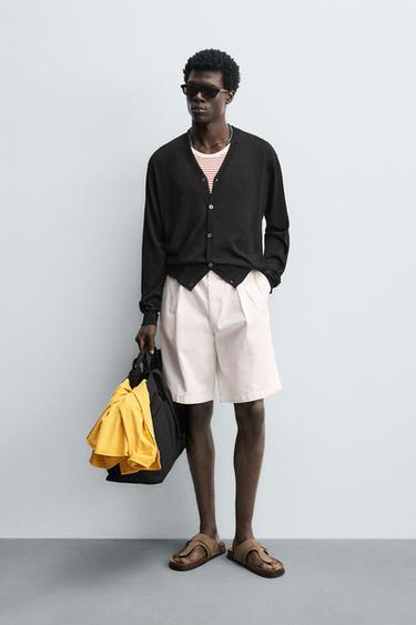 Zara 100% SILK CARDIGAN AARON LEVINE X ZARA - Black
