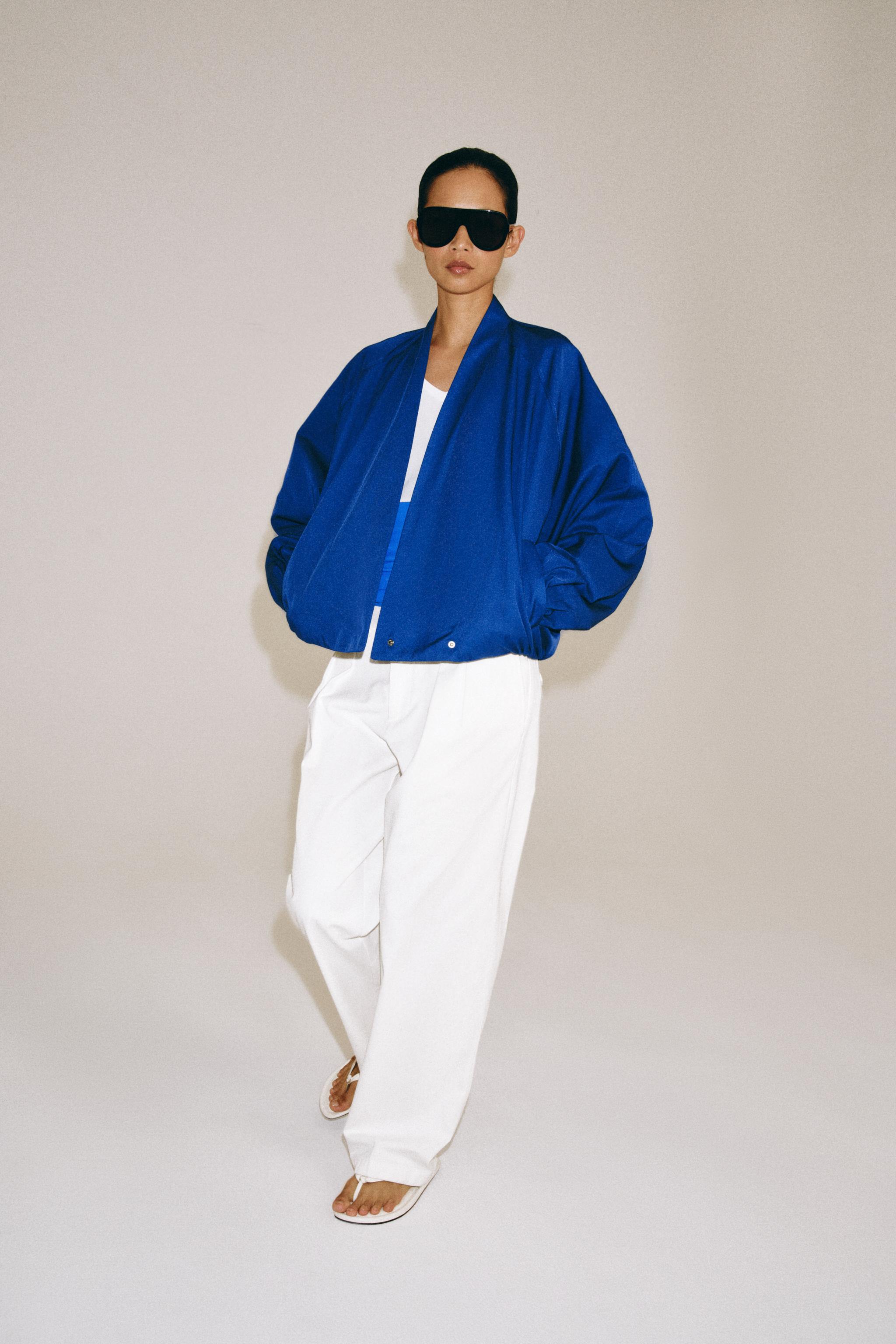 ZW COLLECTION BOMBER JACKET — Bluish (alternate view)