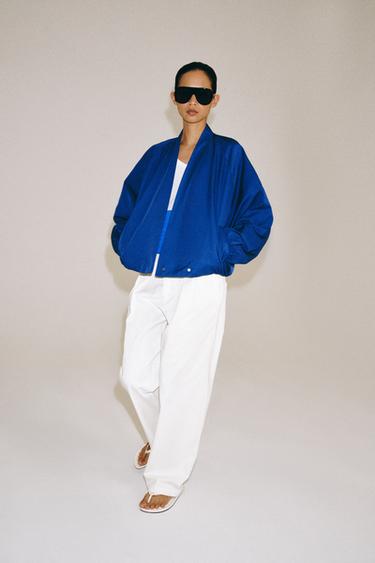 ZW COLLECTION BOMBER JACKET - Bluish by Zara