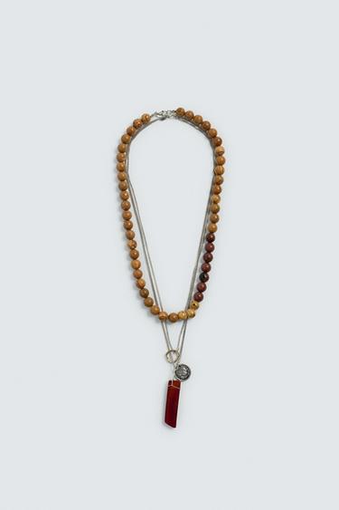 Zara PACK OF 2 COMBINED NECKLACES - Multicolored