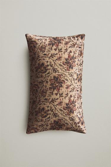 CAPA DE ALMOFADA FLORAL - Bege-claro da Zara