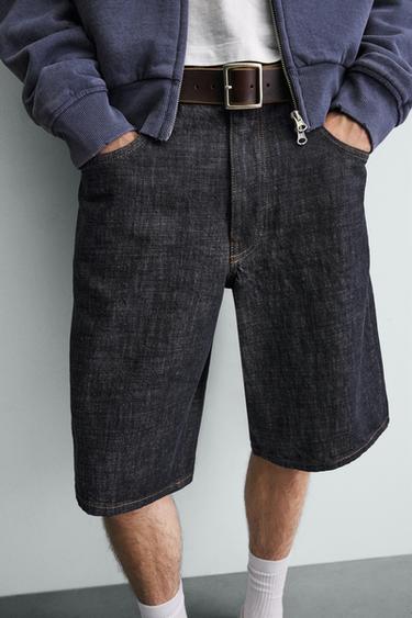 BAGGY FIT DENIM BERMUDA SHORTS - Indigo by Zara - Image 6