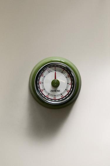 Zara KITCHEN TIMER WITH MAGNET - Olive green