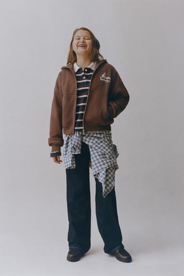 BONILLA A LA VISTA ® X ZARA 지퍼 스웨트셔츠 - Zara 브라운