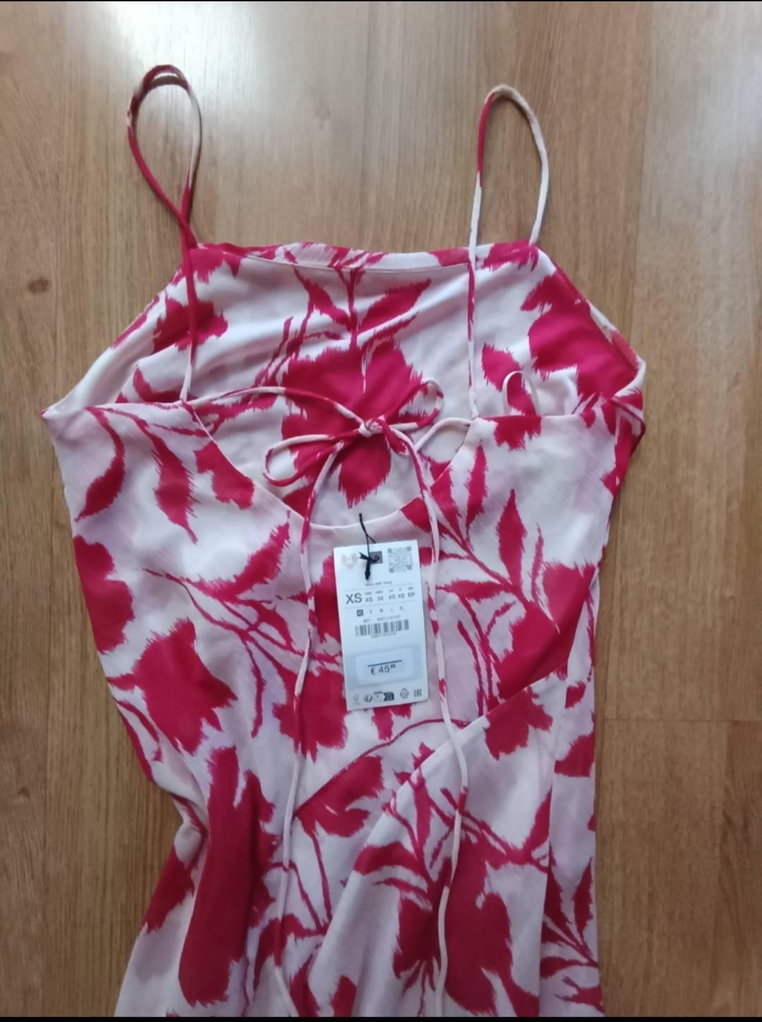 PRINTED MIDI CAMISOLE DRESS - Image 5