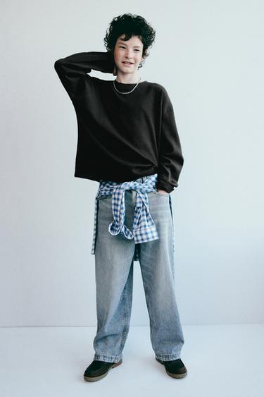 CHECK SHIRT - Blue by Zara