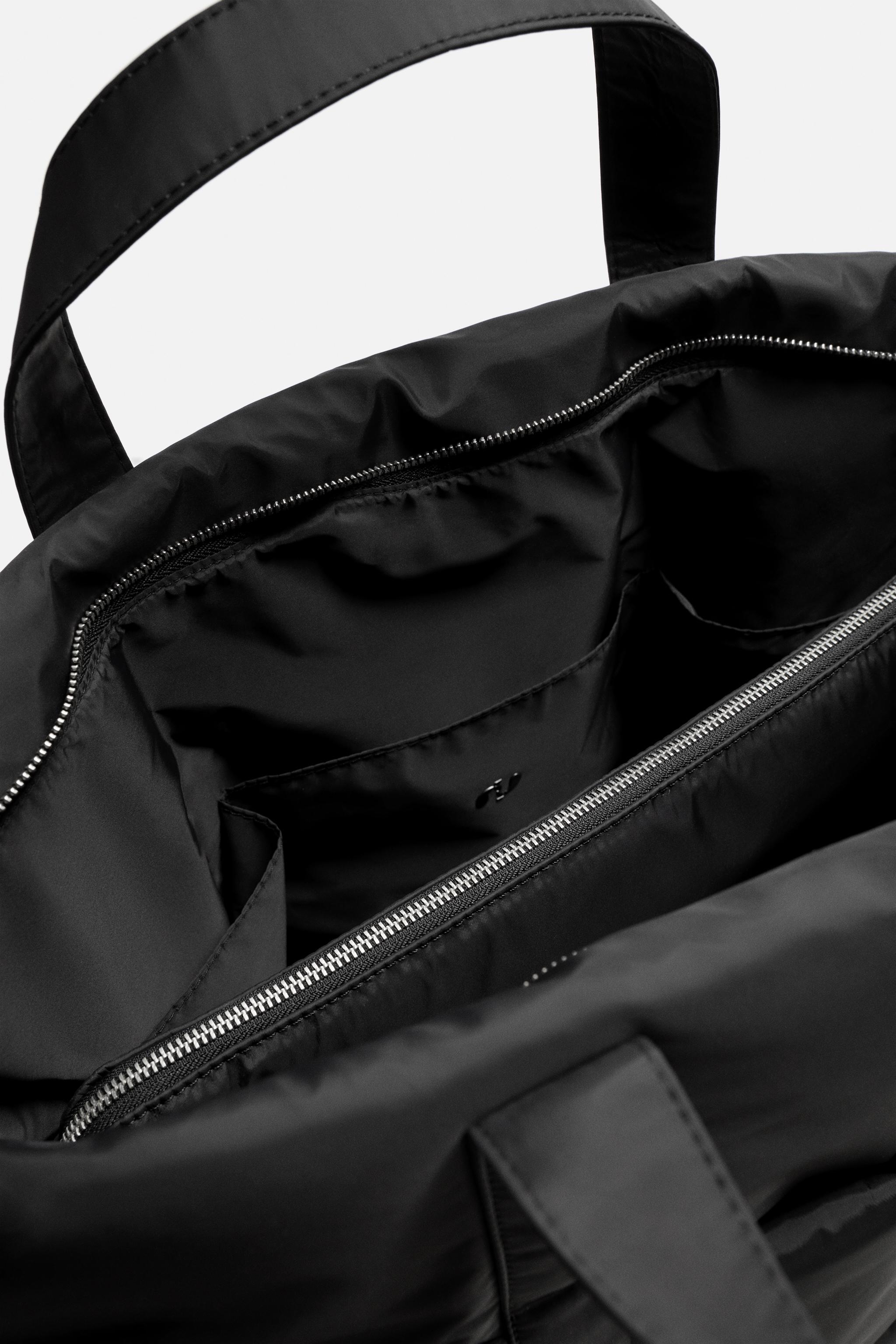 Massimo Dutti Bolsos Rebajas Bolso Tipo Saco ZARA De Nylon Mujer