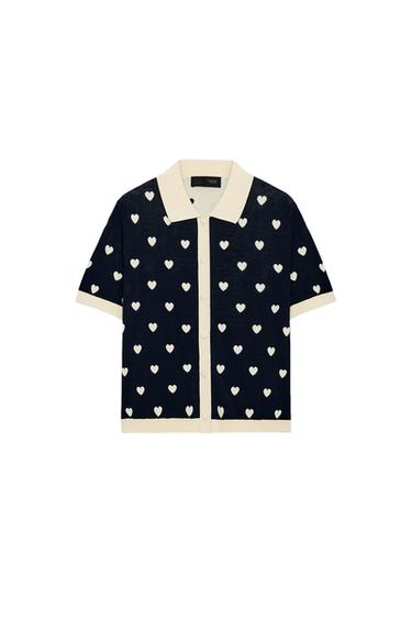 POLO PUNTO CORAZONES - Marino de Zara
