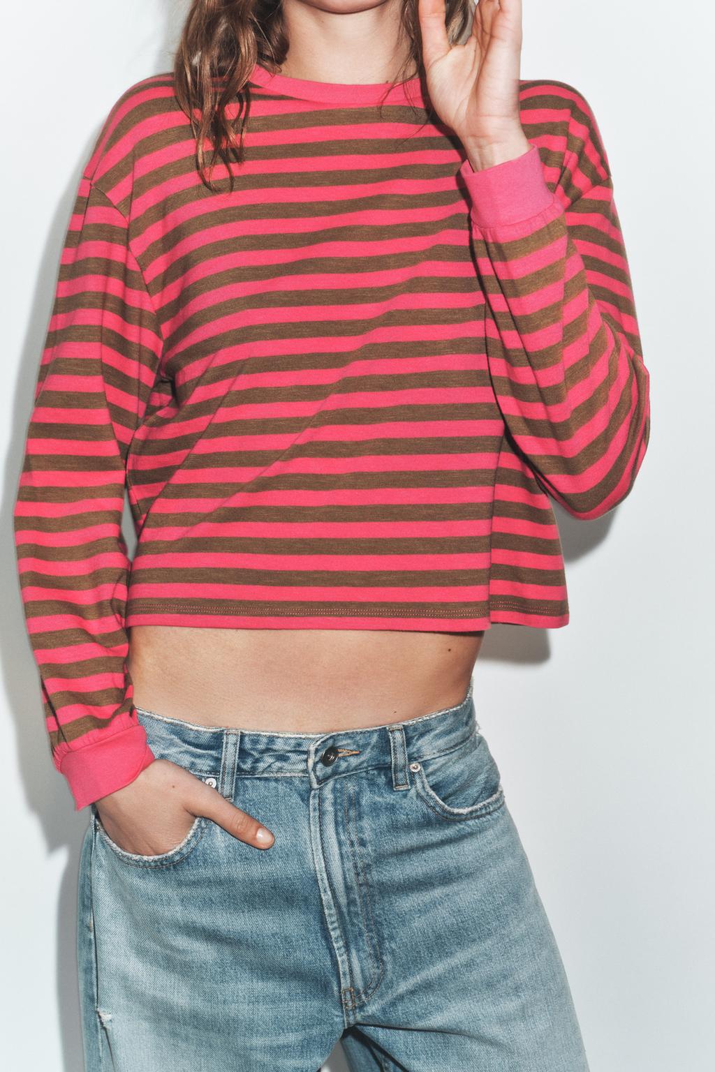 STRIPED LONG SLEEVE T-SHIRT - image 3