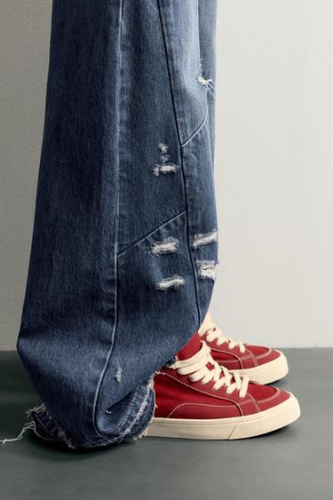 FABRIC TRAINERS - Red by Zara - Image 0