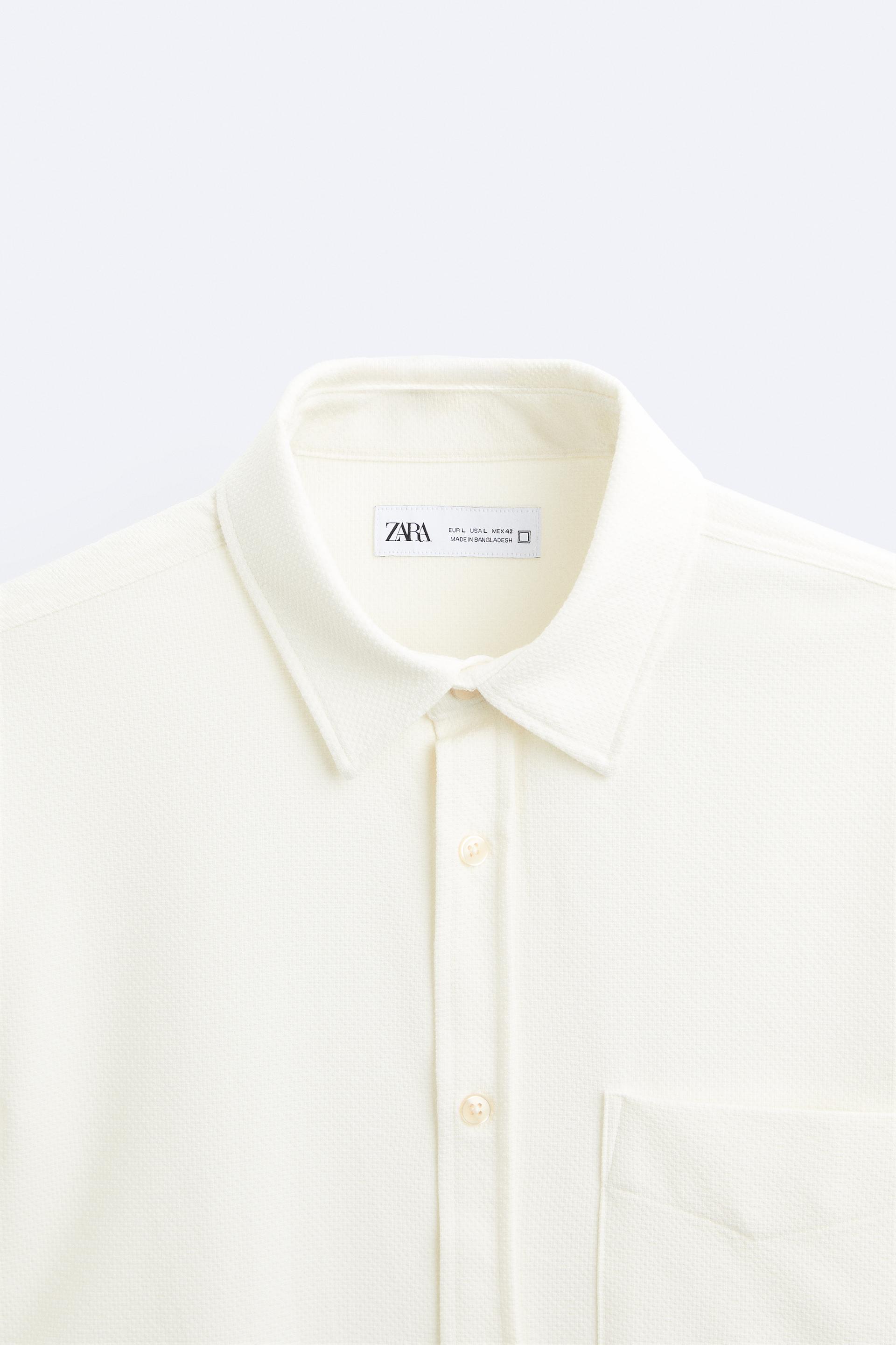 White Sheer Textured Fitted Shirt curated on LTK