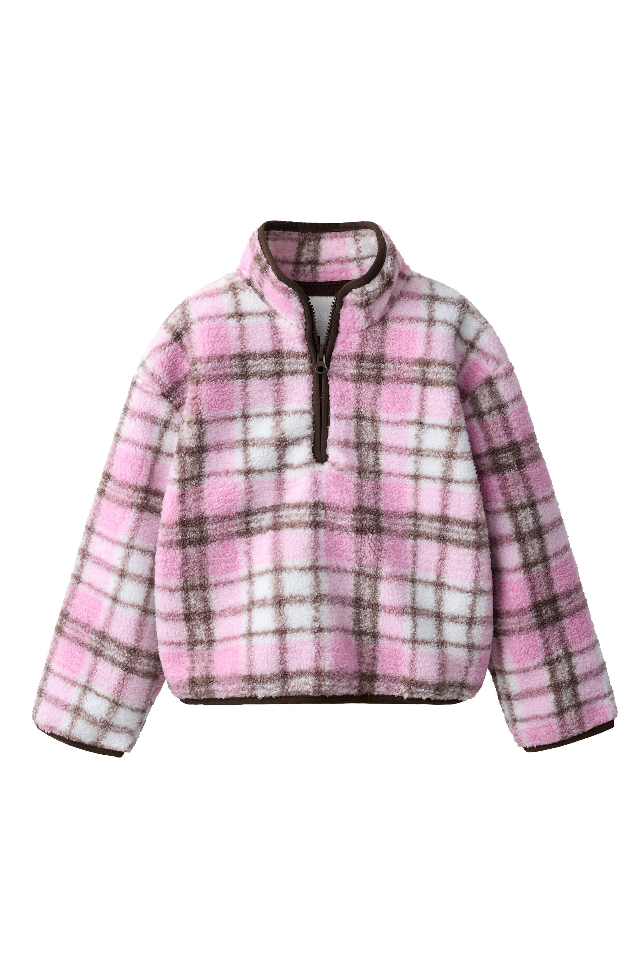SUDADERA BORREGUILLO CUADROS