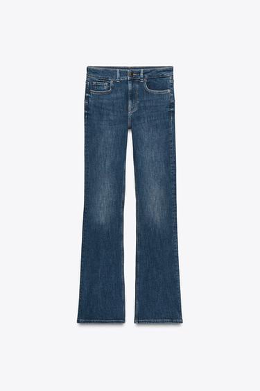 JEANS ZW COLLECTION BOOTCUT TIRO ALTO - Azul noche de Zara