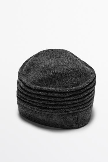 Wool blend pillbox hat — Gray 2