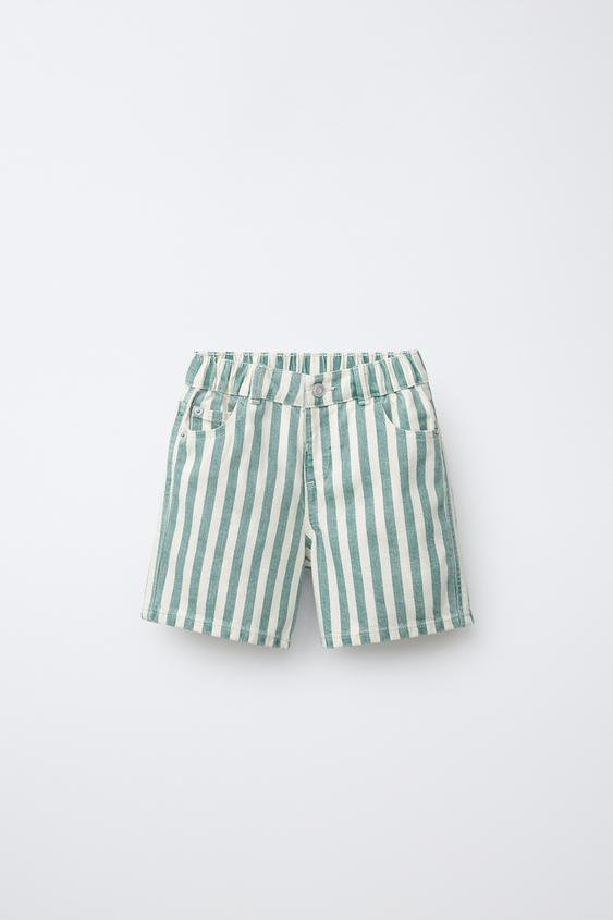 BERMUDA DENIM BAGGY - Raya verde de Zara - Imagen 0