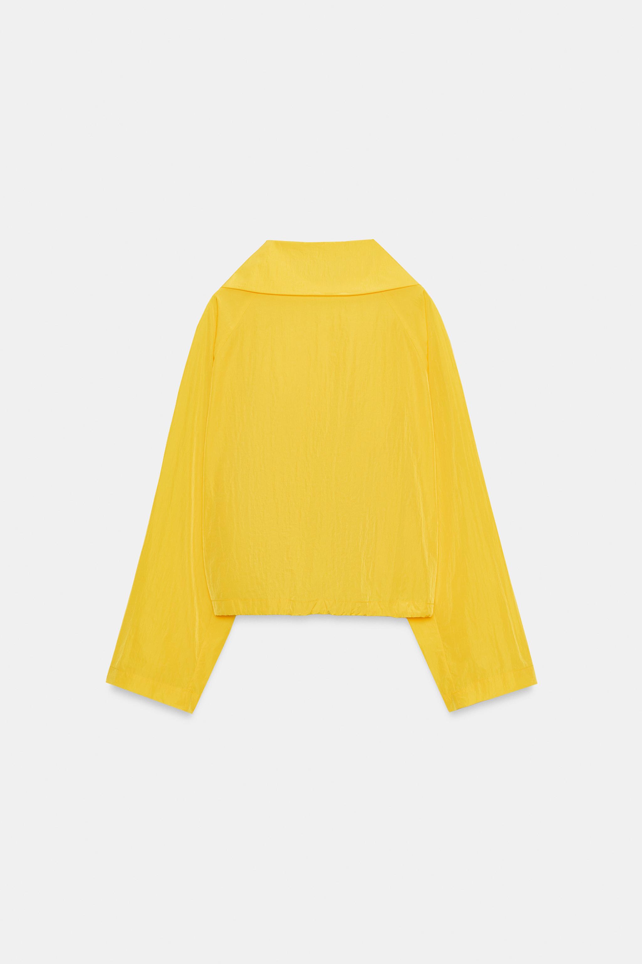 Женские куртки Zara ZW COLLECTION HIGH COLLAR BOMBER JACKET — фото 11