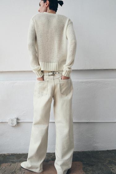 V-NECK CARDIGAN - Ecru by Zara - Image 2