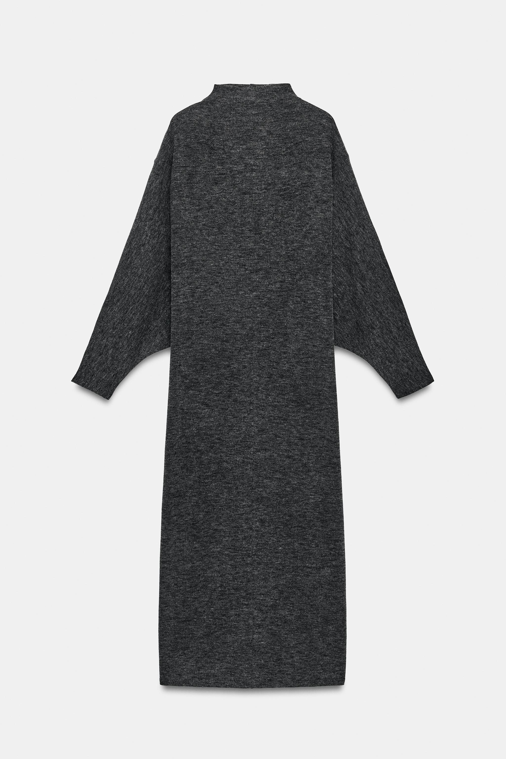 ROBE LONGUE MANCHES CHAUVE-SOURIS