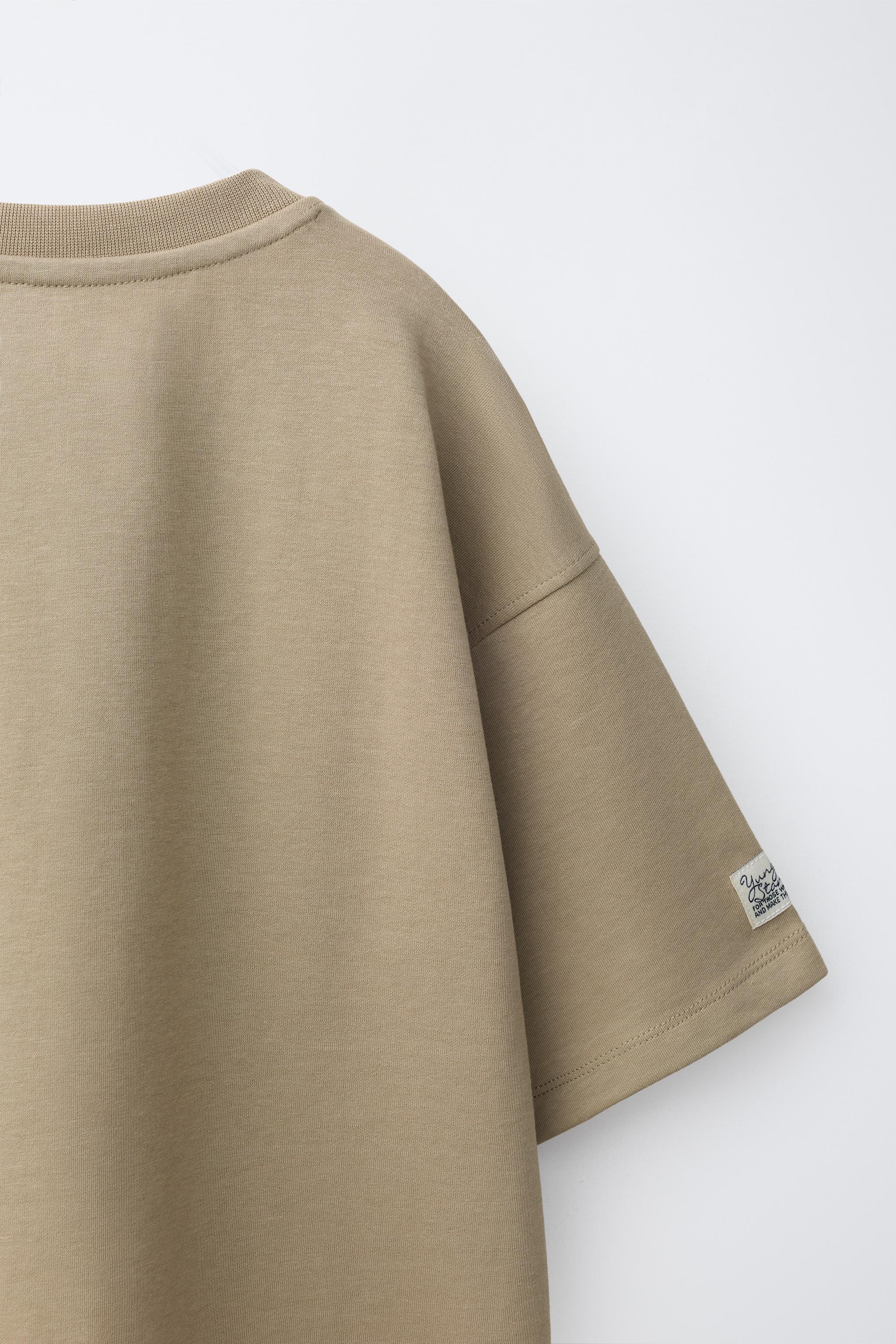 Детские футболки Zara EMBROIDERED INTERLOCK T-SHIRT — фото 4