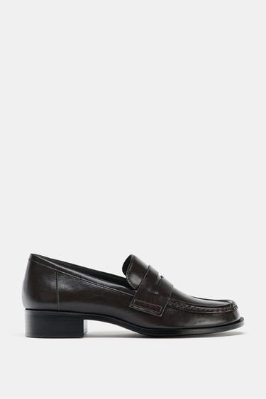 RAISED VAMP LOAFERS - Brown by Zara