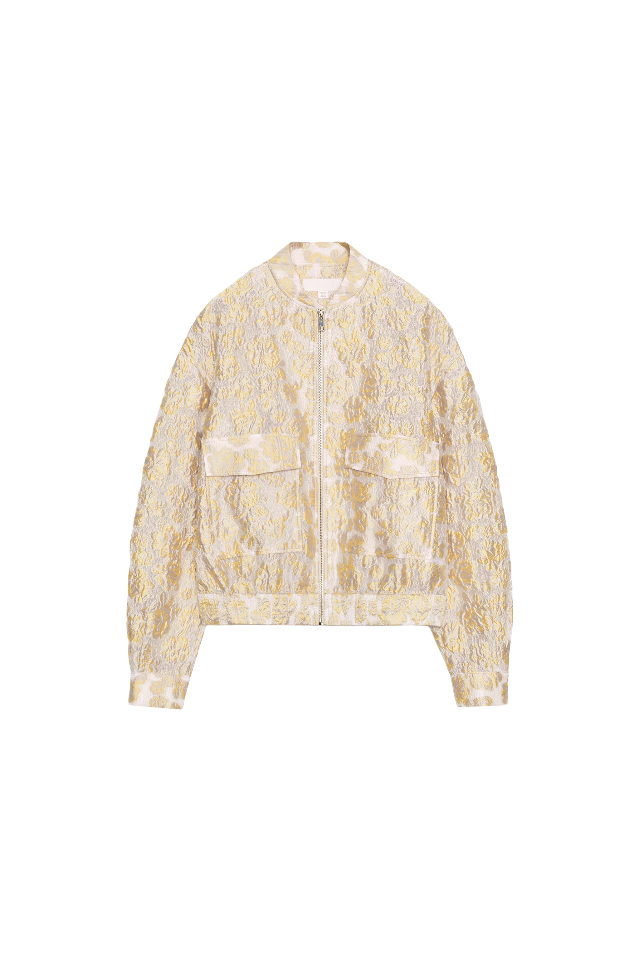ジャガードボンバージャケット ライトイエロー ジャカードボンバージャケット - ライトイエロー | ZARA Japan / 日本