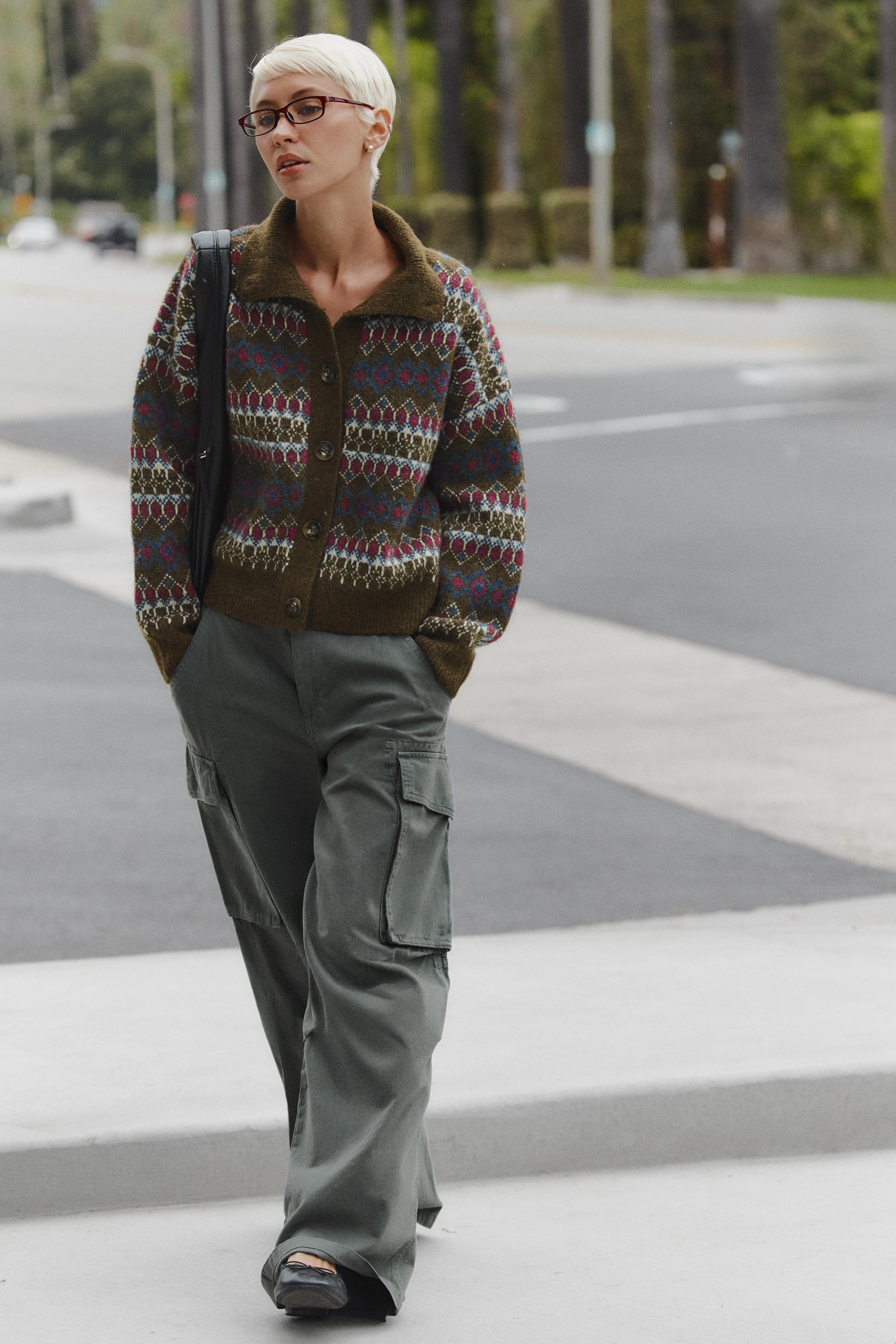 Jacquard Cardigan by Zara