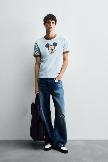 ミッキーマウス HARRY LAMBERT FOR ZARA X DISNEY Tシャツ空色0Zaraのミッキーマウス HARRY LAMBERT FOR ZARA X DISNEY Tシャツ - 空色 - 画像 0