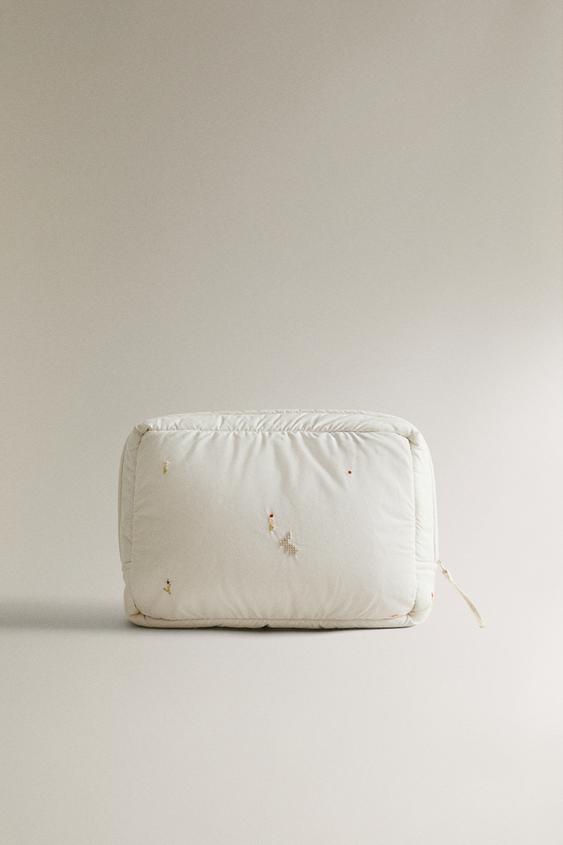TOILETTASKE TIL BØRN I BOMULD MED KANIN - råhvid fra Zara - Billede 0