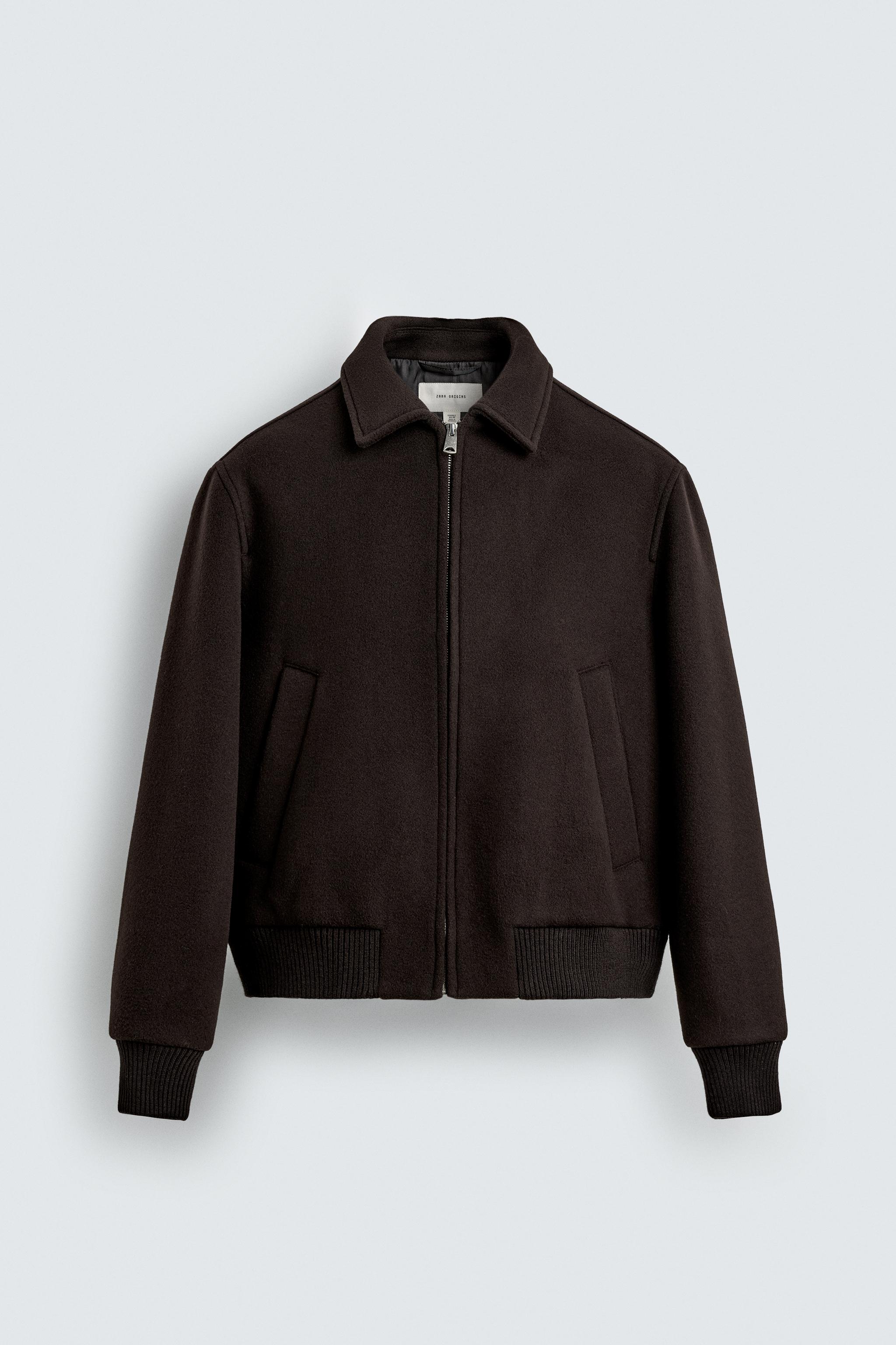 MANTECO® WOOL BLEND JACKET - Dark brown | ZARA United States