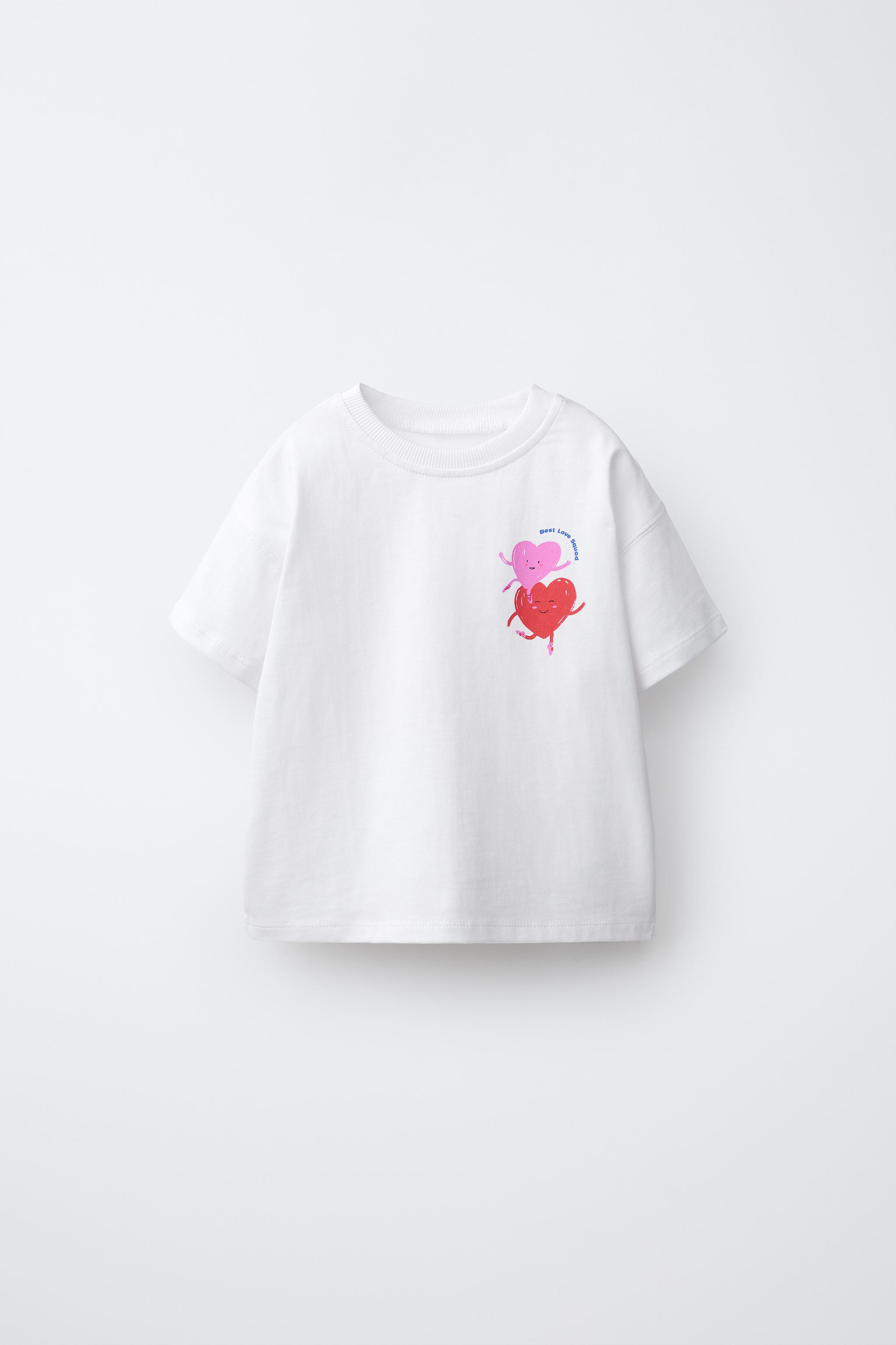 HEART PRINT T-SHIRT — White