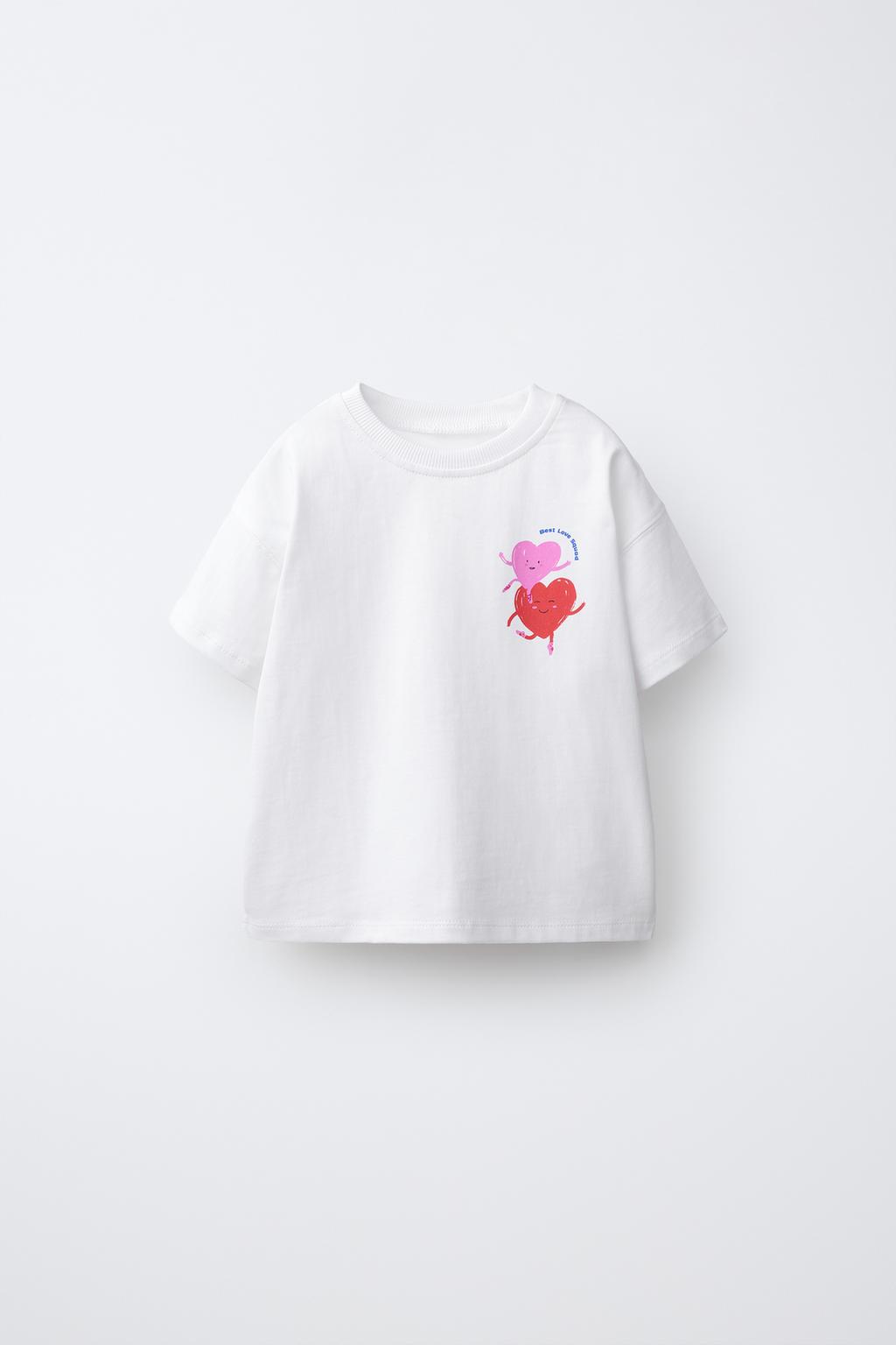 HEART PRINT T-SHIRT