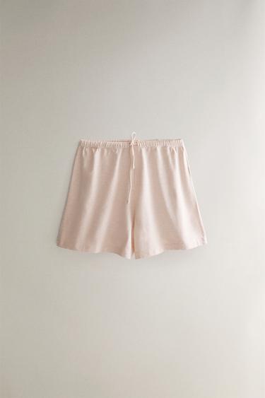 COTTON SHORTS - Pink by Zara