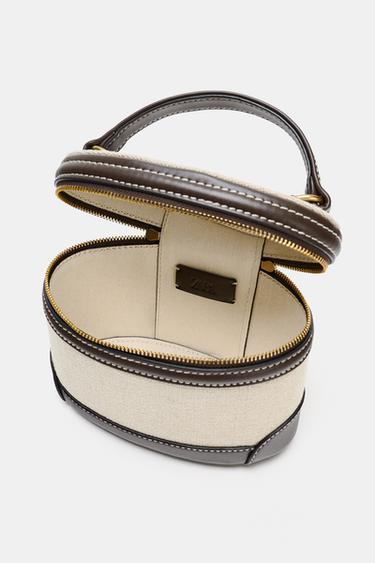 CONTRAST RIGID BAG - Light beige by Zara - Image 5