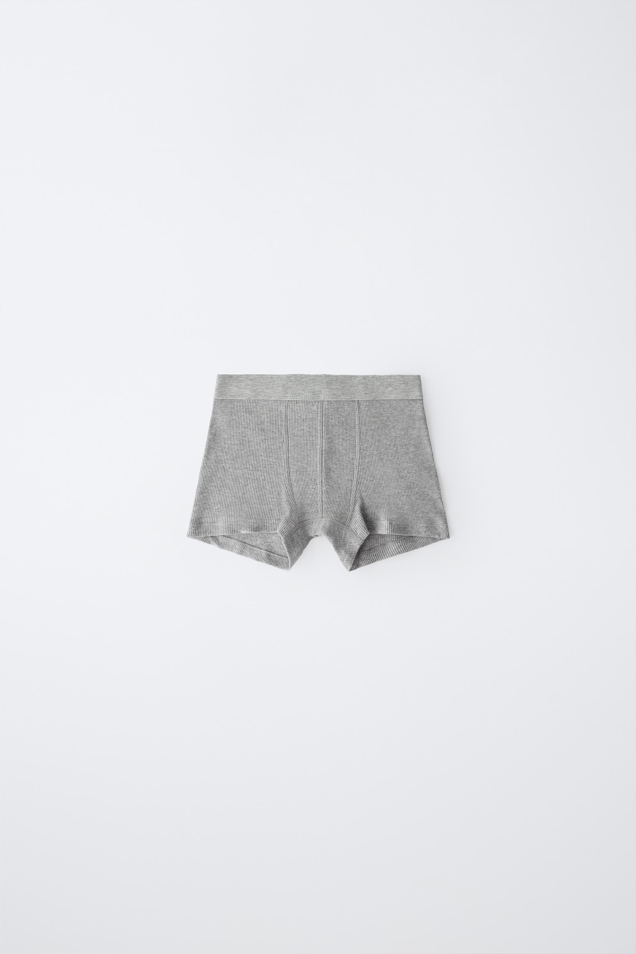 Детские шорты Zara AGES 6-14 / 5-PACK RIBBED BOXER SHORTS — фото 3