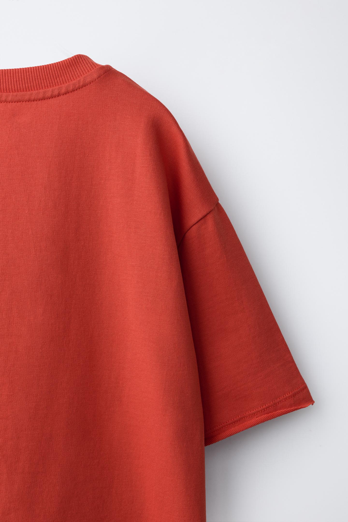 Детская футболка Zara Varsity Print, цвет: Красный — фото 4