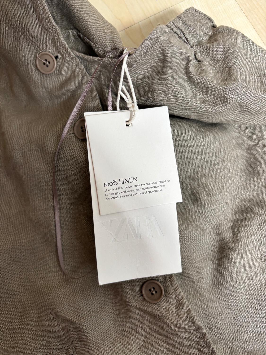 ZW COLLECTION 100% LINEN HALTER WAISTCOAT TOP - Image 4