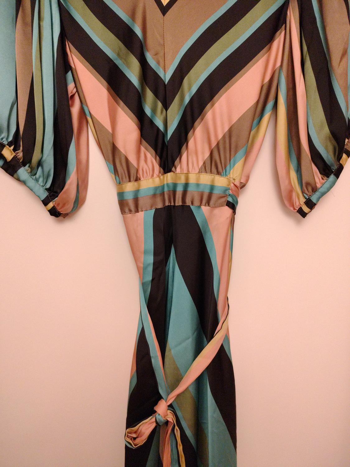 MULTICOLOURED STRIPED DRESS - Image 4