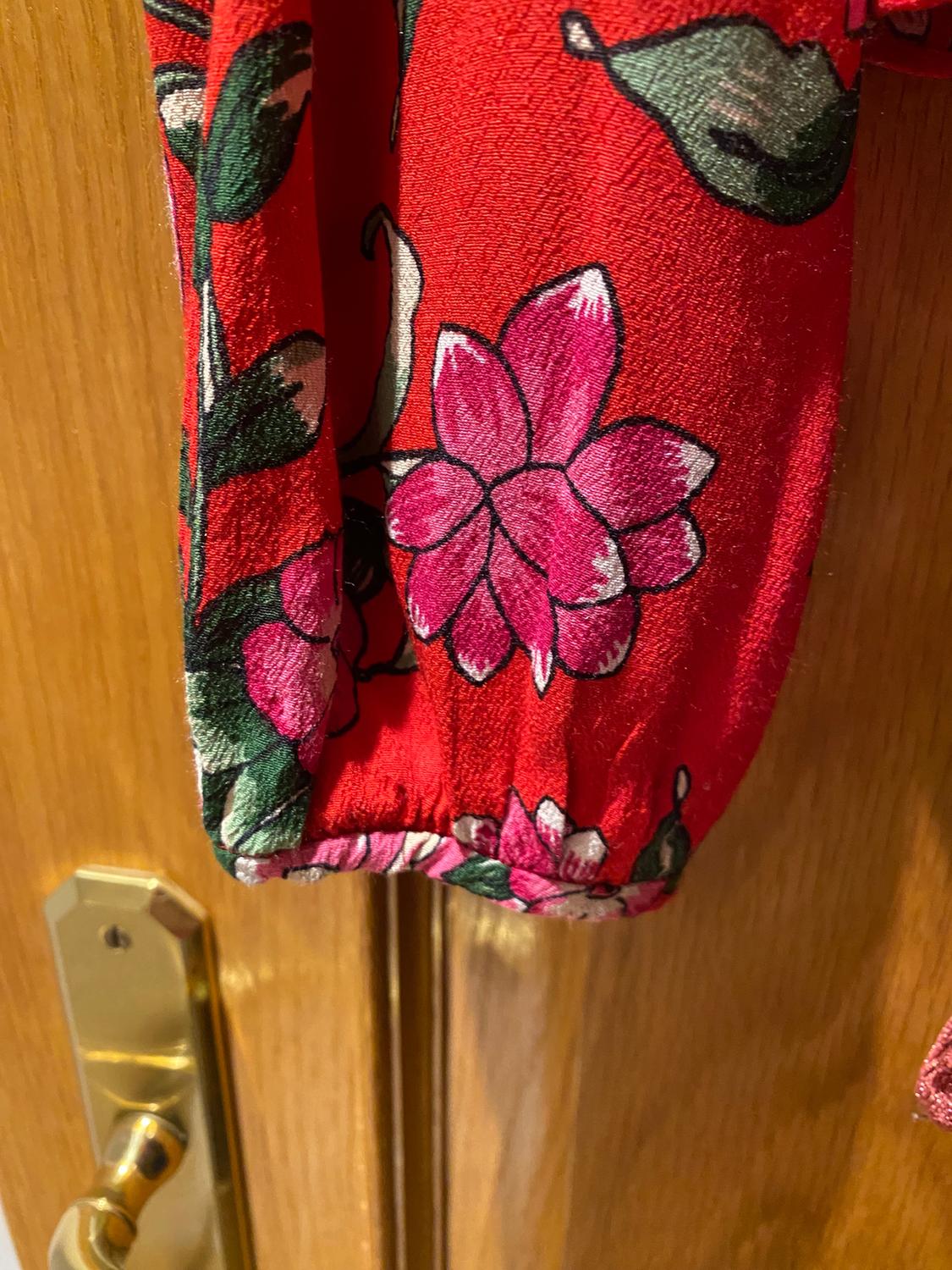 PRINTED TOP WITH BOW - Image 4