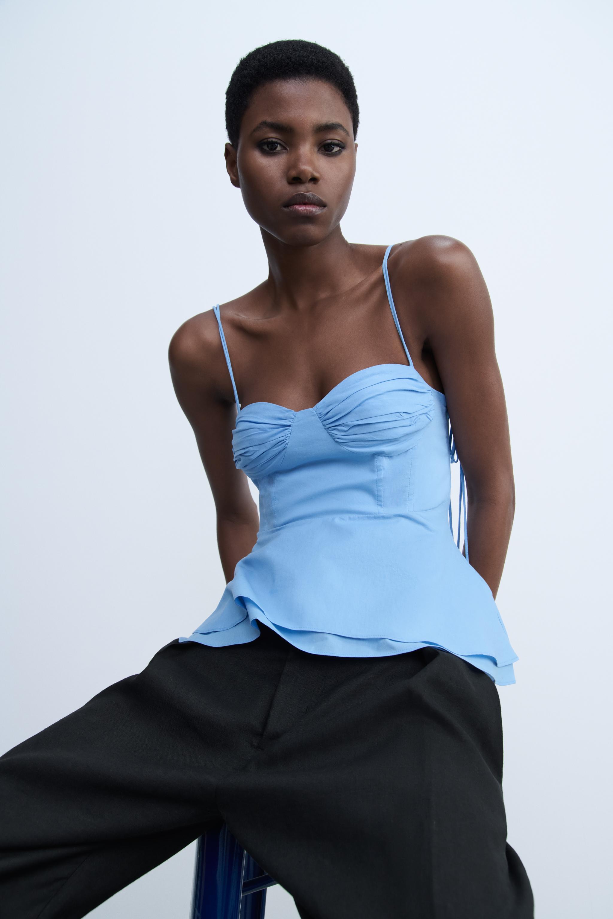 ZW コレクション ビスチェトップス - ブラック | ZARA Japan / 日本 ZW コレクション ビスチェトップス - ブラック | ZARA Japan / 日本