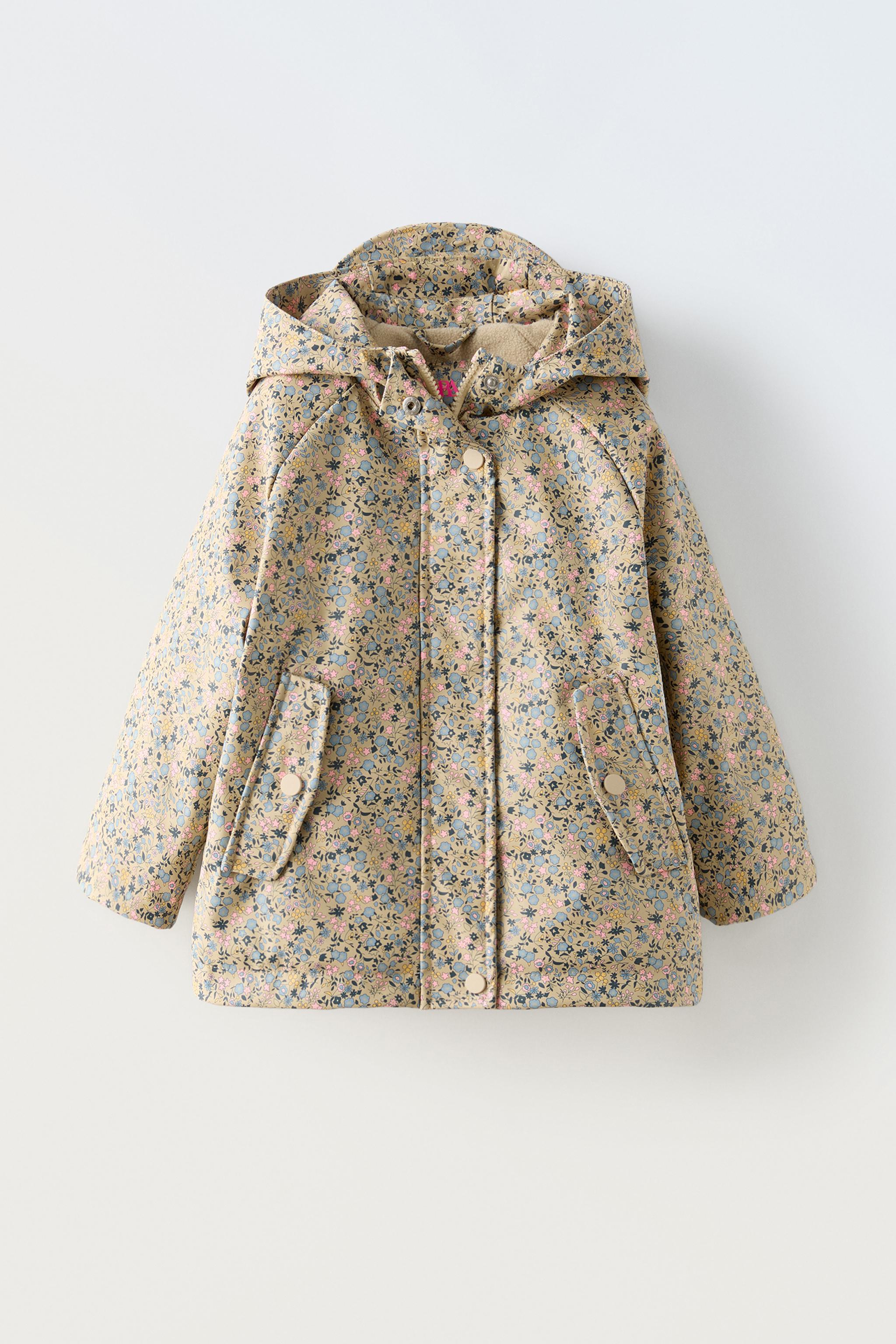 ZARA baby girl retailer tulip raincoat