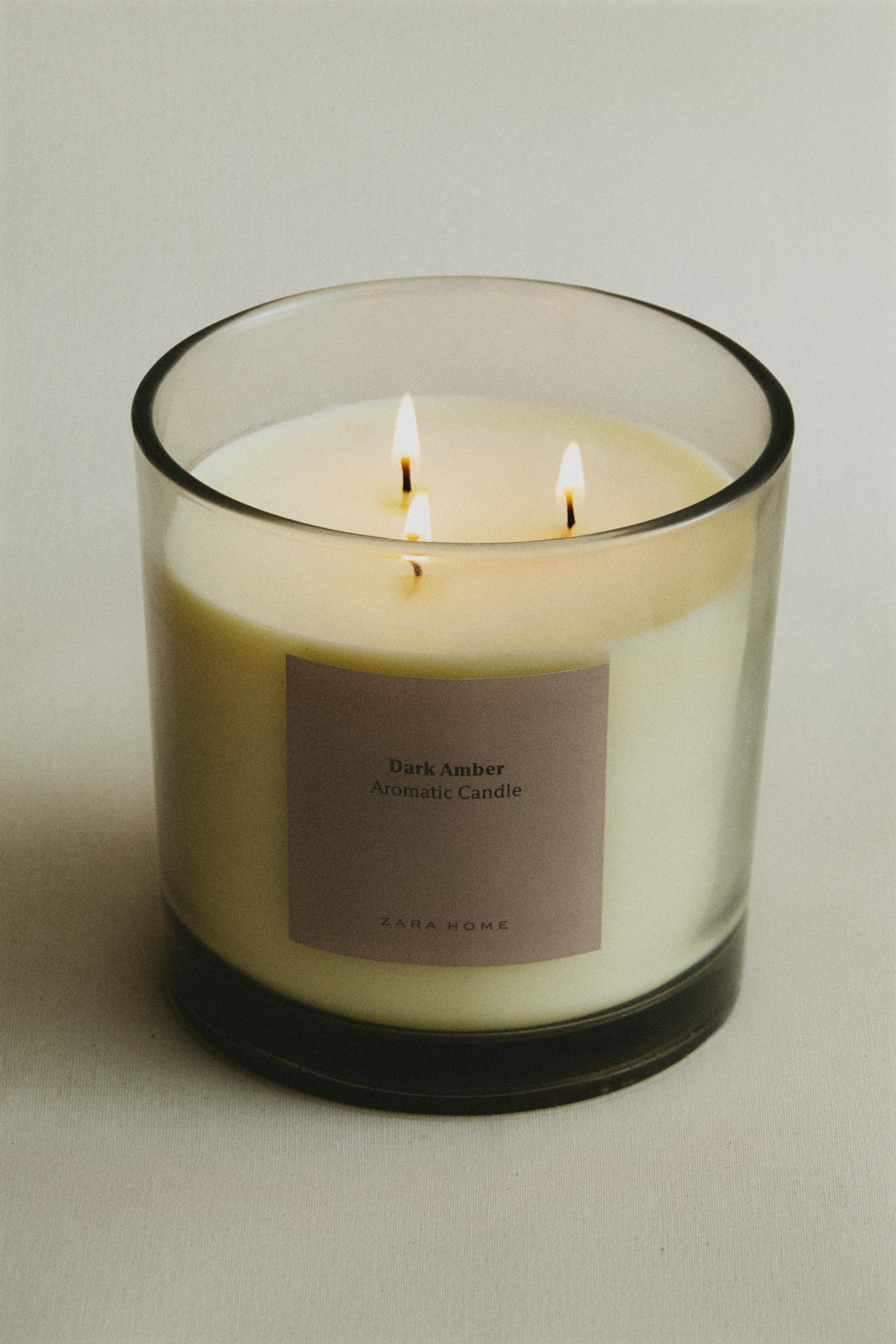 (620 G) DARK AMBER SCENTED CANDLE