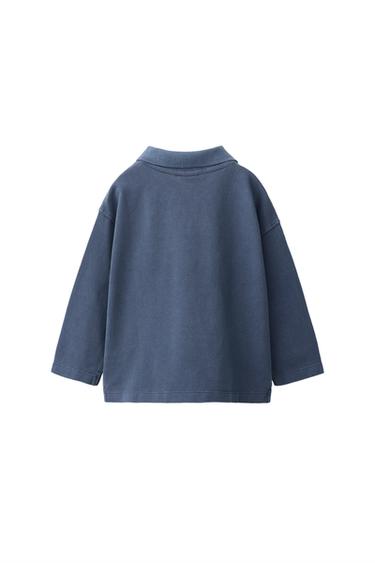 SOLID PIQUÉ POLO SHIRT — Faded navy 2