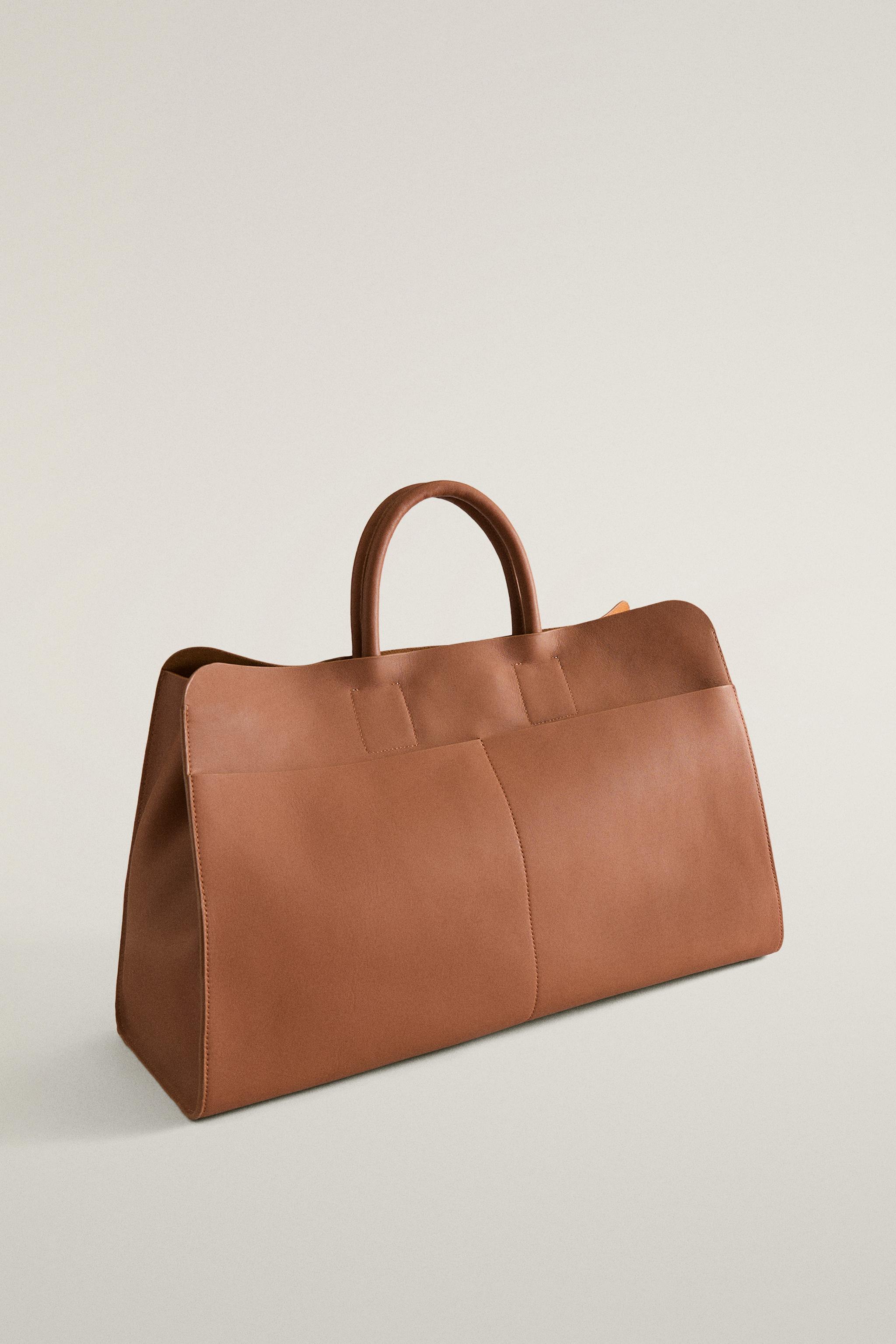 MAXI LEATHER TOTE BAG