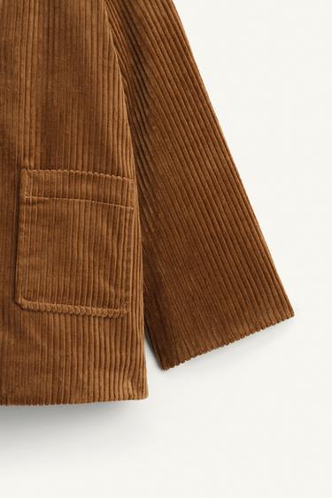 CORDUROY COAT WITH FAUX FUR PETER PAN COLLAR LIMITED EDITION - camel by Zara - Image 5