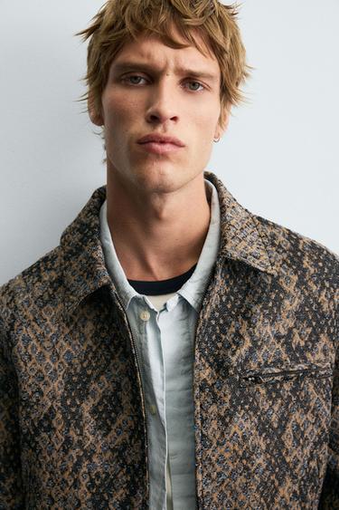 VESTE JACQUARD TEXTURÉE - Imprimée de Zara - Image 5