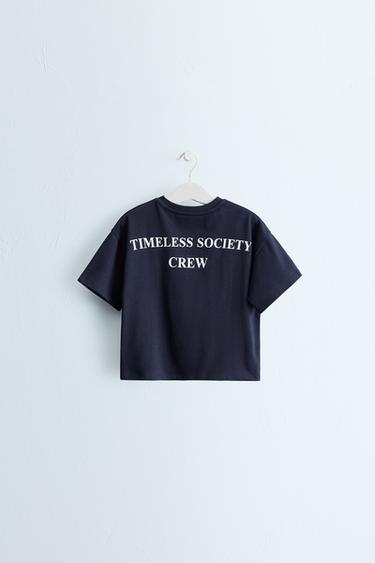 ZARA TIMELESS - SLOGAN PRINT T-SHIRT - Blue by Zara