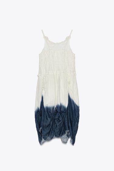 TIE-DYE KNOT DRESS X FANGLU LIN - Blue/White by Zara - Image 1